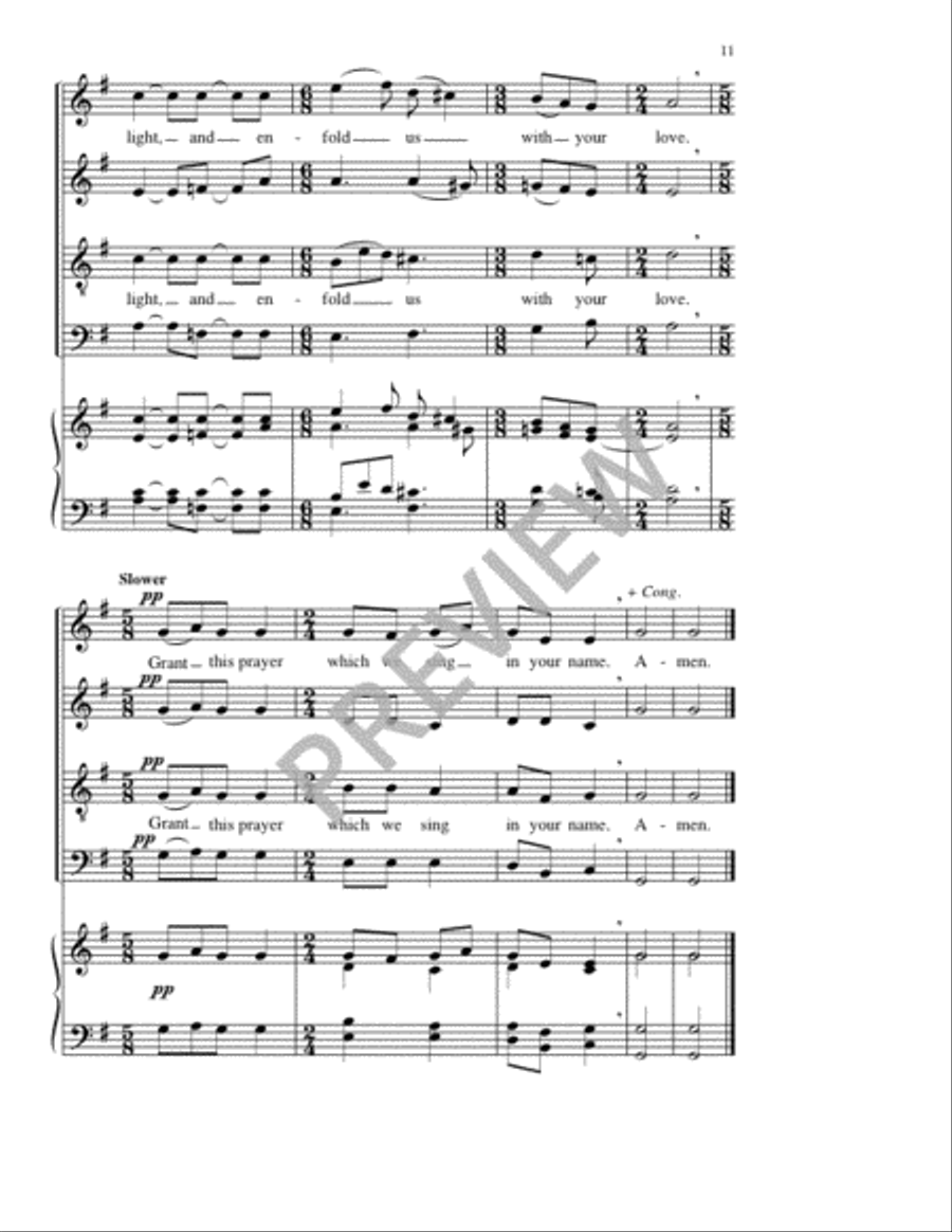 Litany of the Holy Spirit - SATB edition 4-Part scores gallery preview page 12