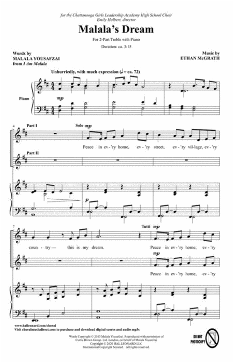 Malala's Dream Malala's Dream SA scores gallery preview page 4