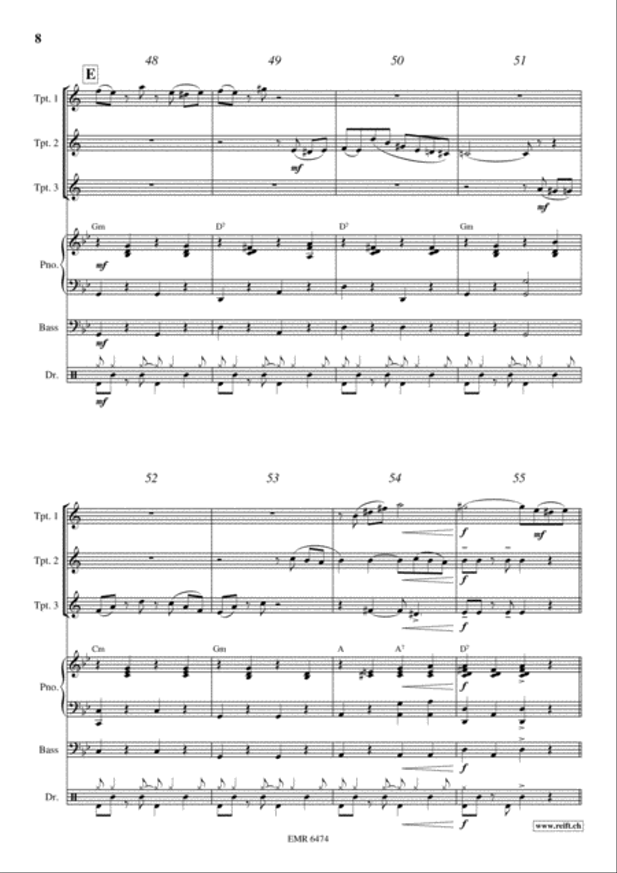 Tico Tico Trumpet Trio scores gallery preview page 8