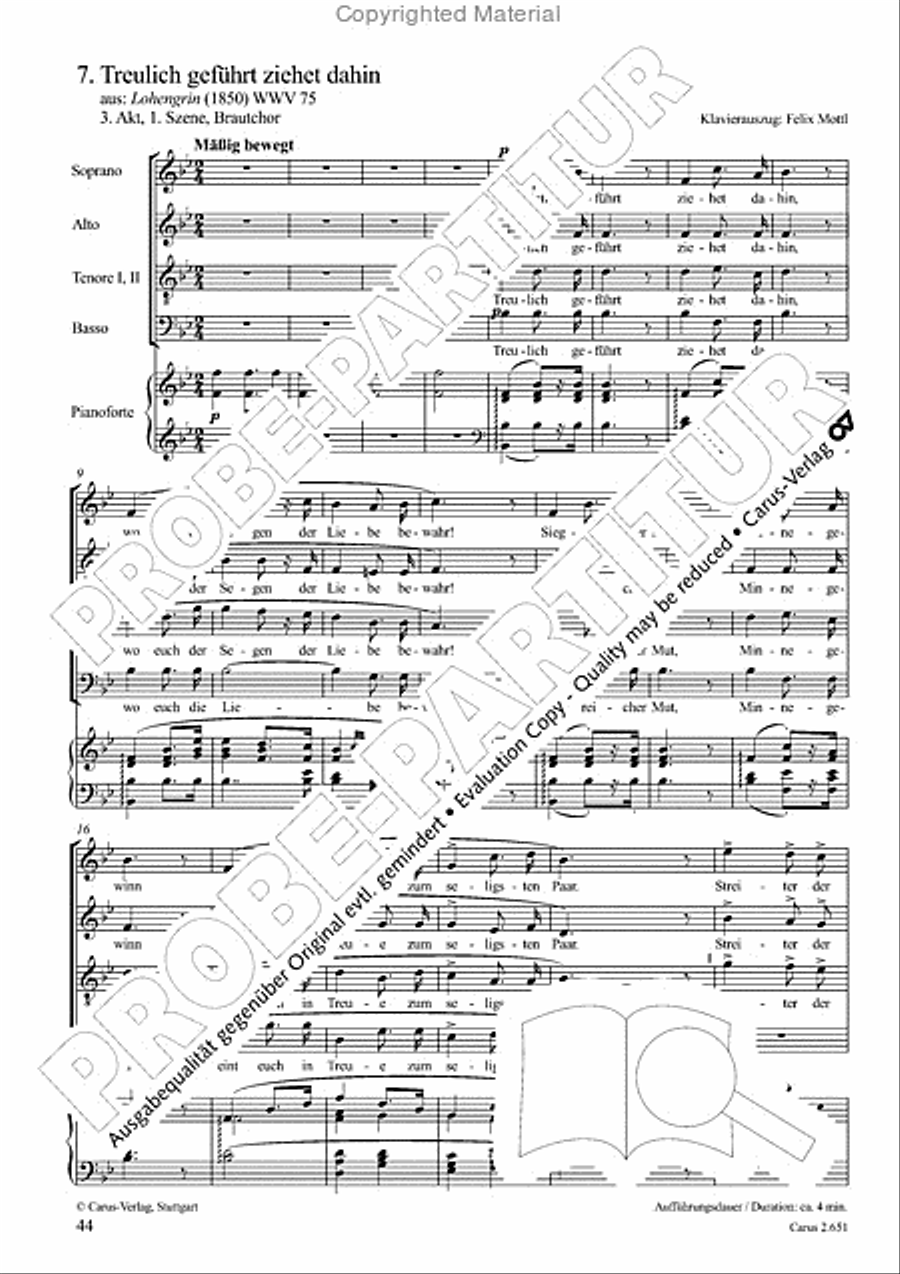 Choral collection Great Opera Choruses - Richard Wagner (choir & piano) Choir scores gallery preview page 45