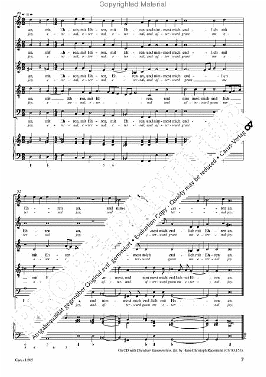 Nevertheless I am continually with thee (Dennoch bleibe ich stets an dir) SSATB scores gallery preview page 8