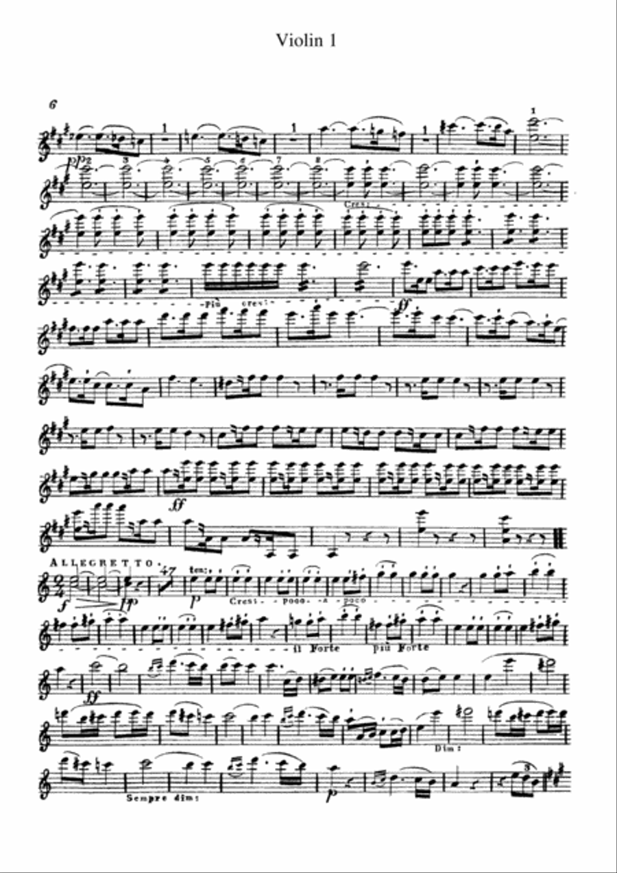 Beethoven Symphony No.7 all mvts. for String Quintet, CB091 String Quintet scores gallery preview page 6