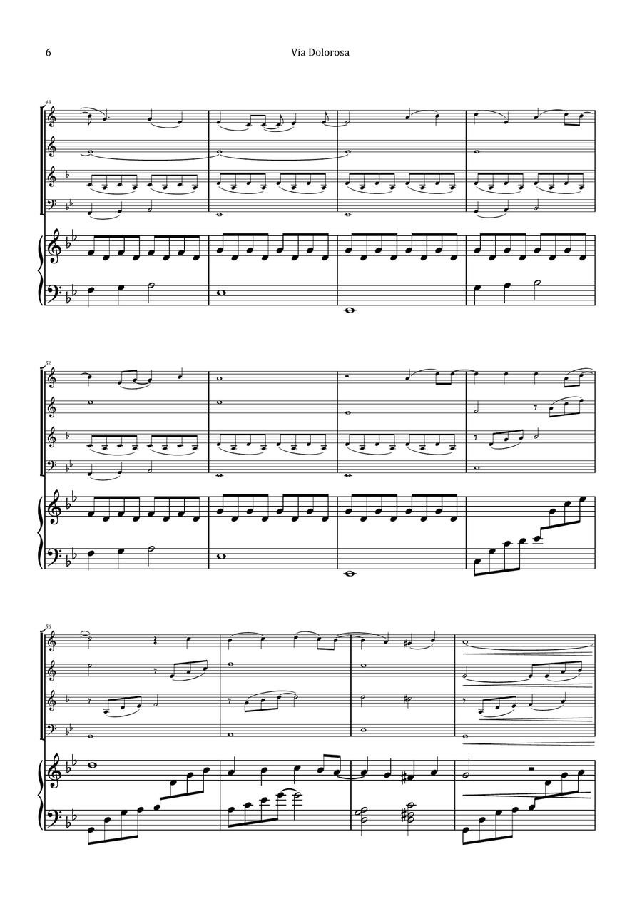 Via Dolorosa Brass Quartet scores gallery preview page 6
