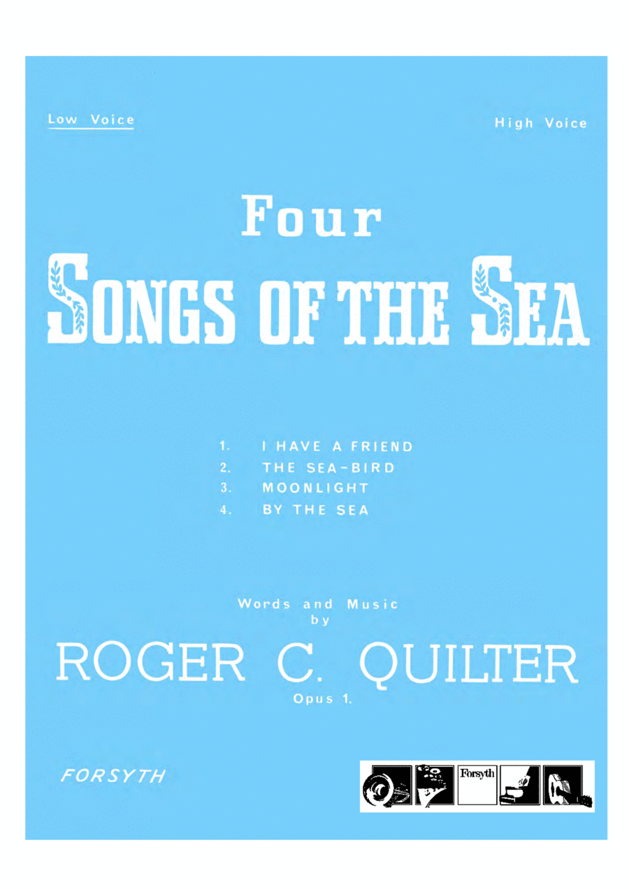 Four Songs of the Sea for Low Voice Chamber Music scores gallery preview page 1