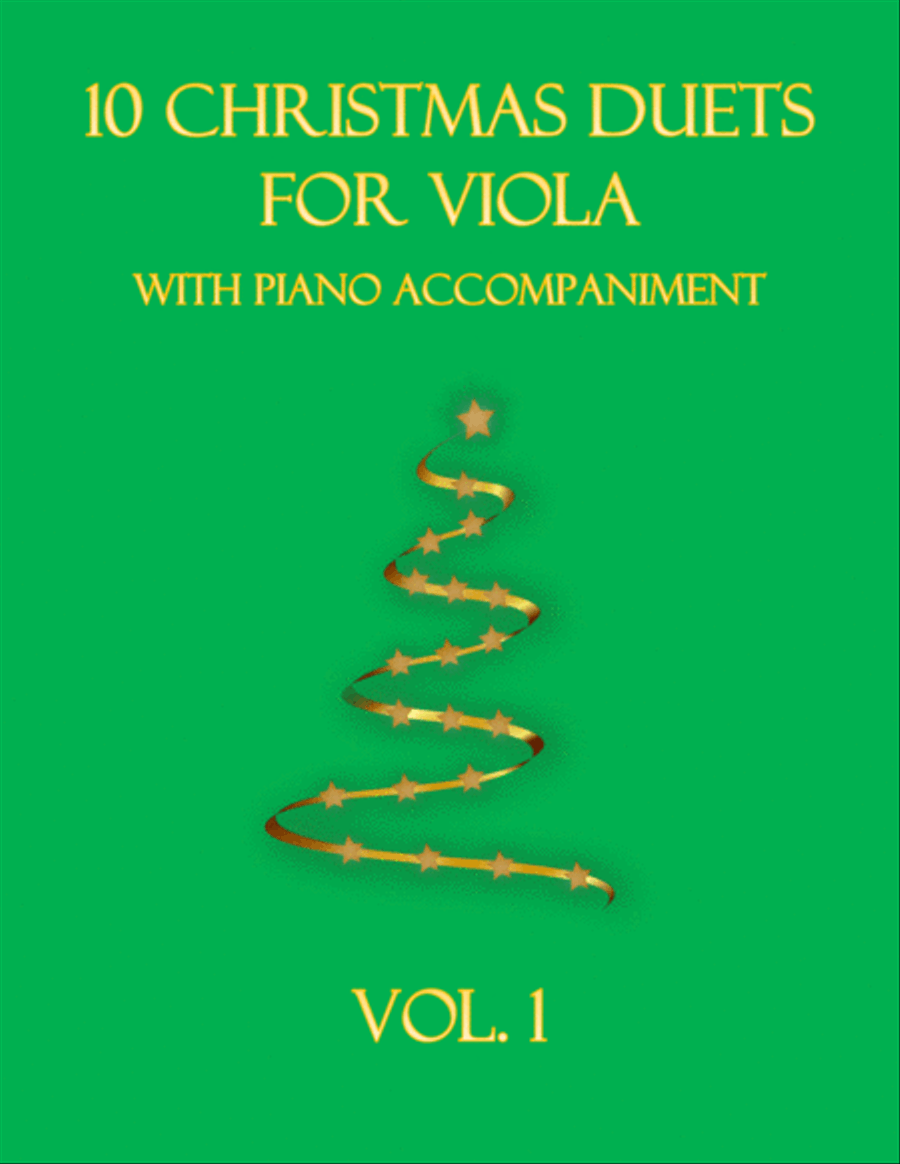 10 Christmas Duets for Viola with piano accompaniment vol. 1 String Duet scores gallery preview page 1
