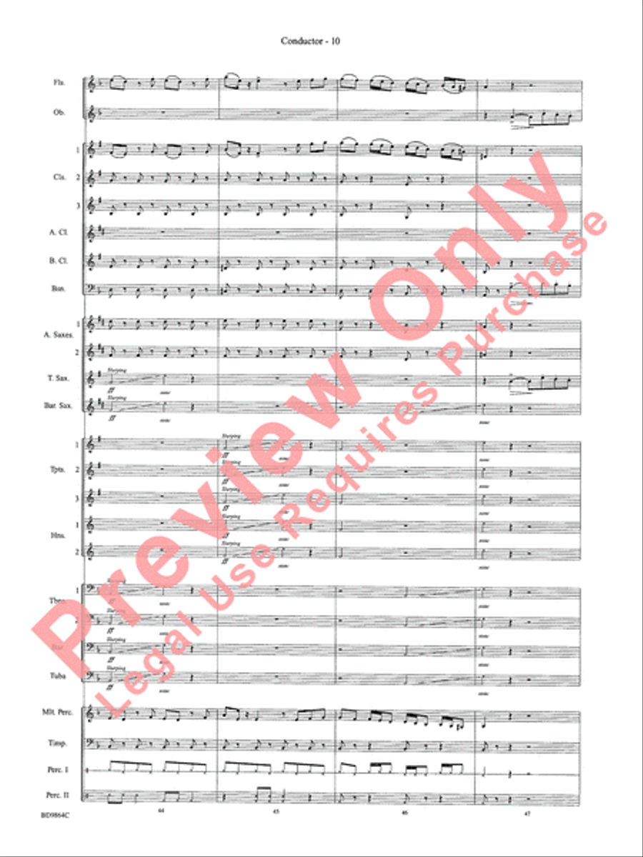 Morning Madness Morning Madness Concert Band scores gallery preview page 13