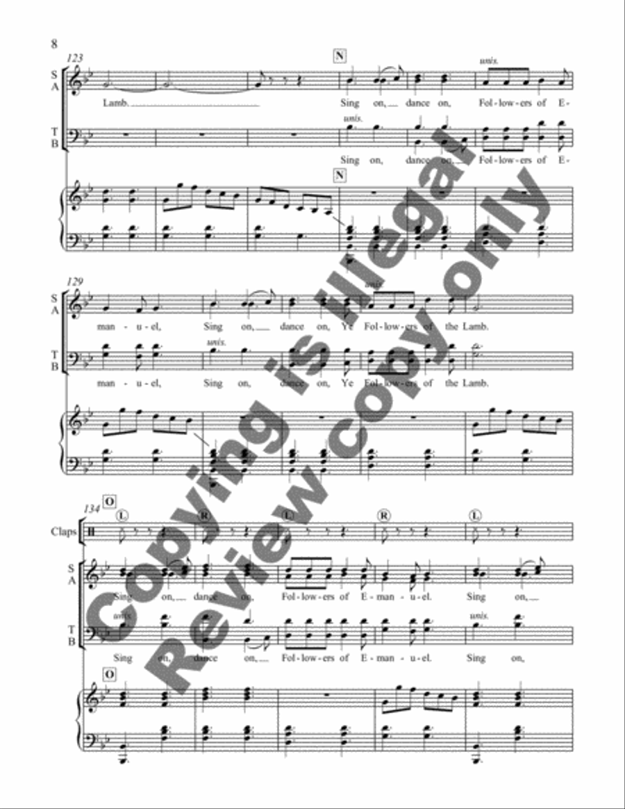 Come Life, Shaker Life! 3. Followers of the Lamb 4-Part scores gallery preview page 12