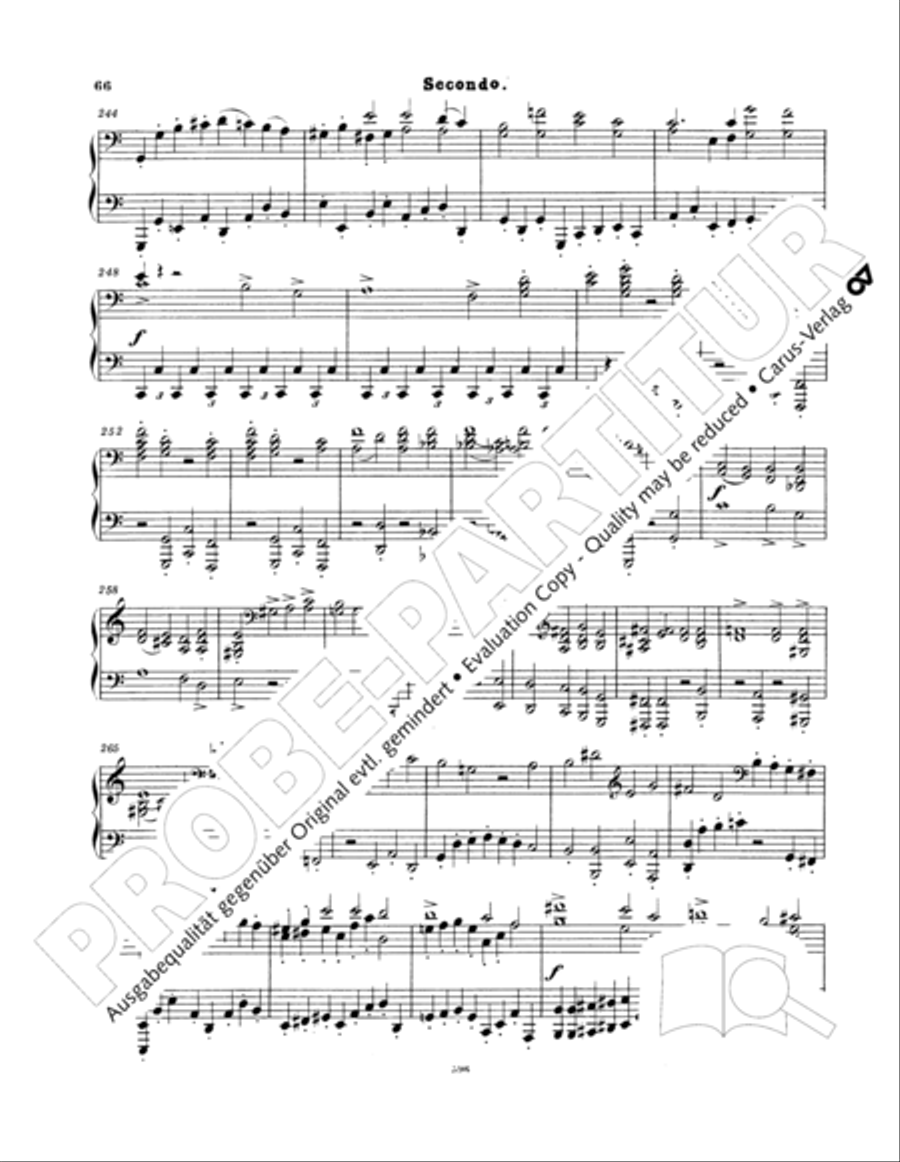 Ein Deutsches Requiem (German Requiem) Piano Duet scores gallery preview page 75