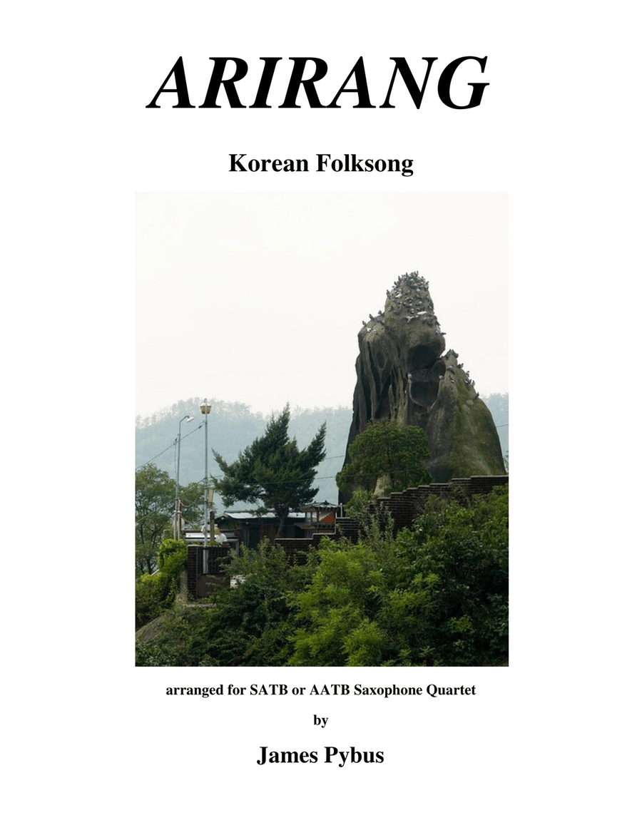 Arirang (Korean Folk Song) (Saxophone Quartet version) Saxophone Quartet scores gallery preview page 1