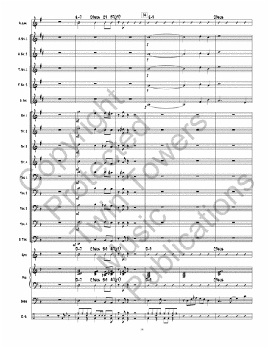Mr. Clary Jazz Ensemble scores gallery preview page 15