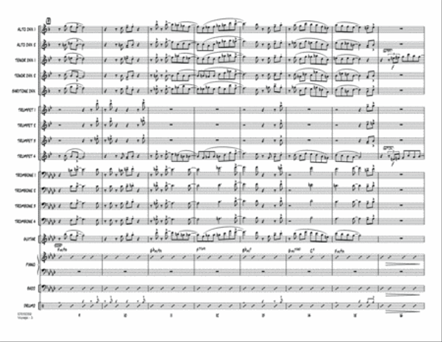 Voyage - Conductor Score (Full Score) Jazz Ensemble scores gallery preview page 3