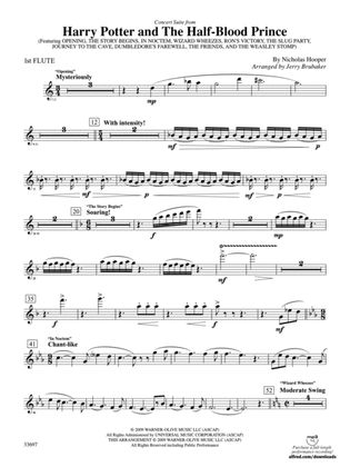 Harry Potter and the Half-Blood Prince, Concert Suite from: Flute
