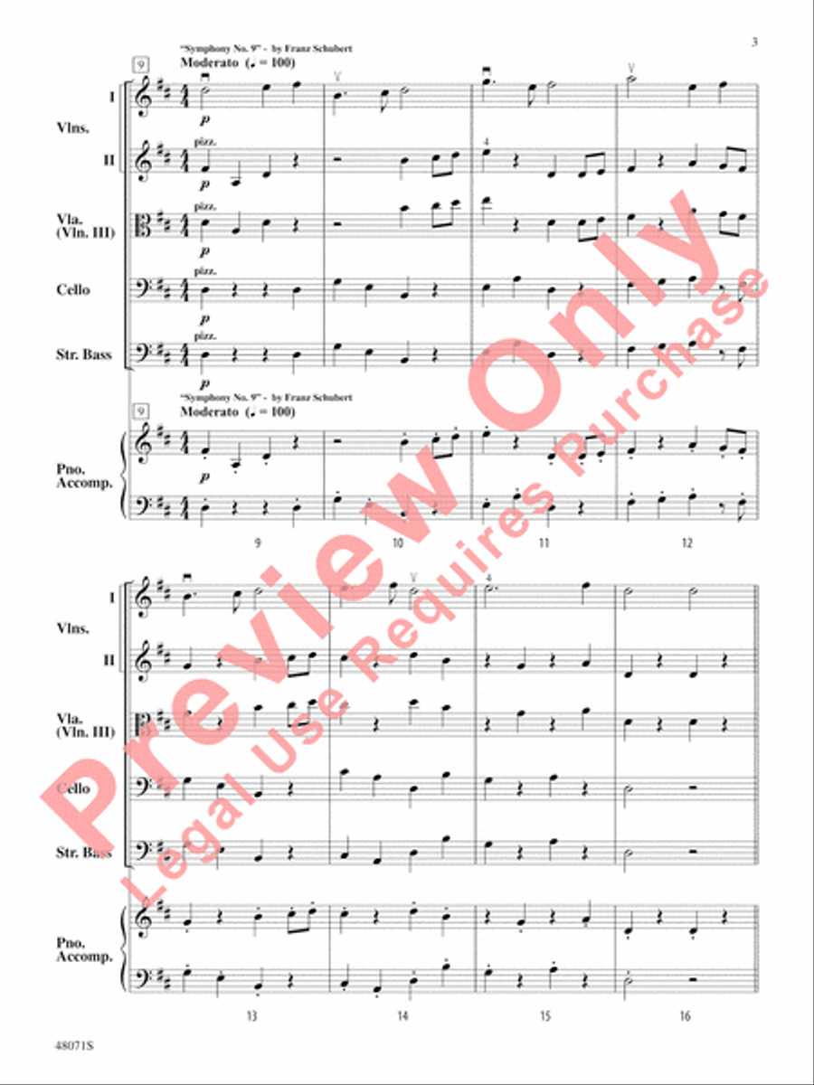 Bottom of the Ninths String Orchestra scores gallery preview page 4