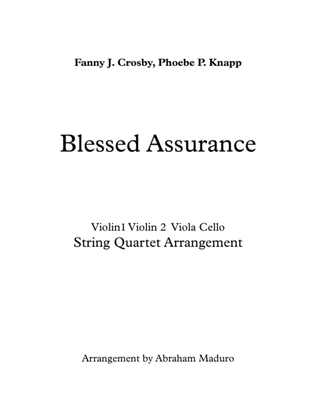 Book cover for Blessed Assurance String Quartet-Two Tonalities Included