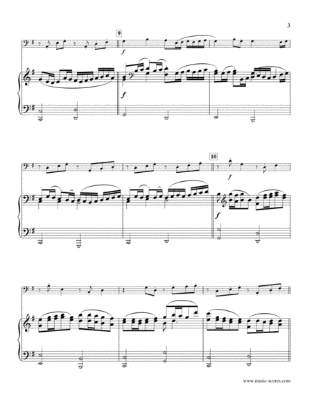 Pachelbel's Canon - Double Bass and Piano image number null