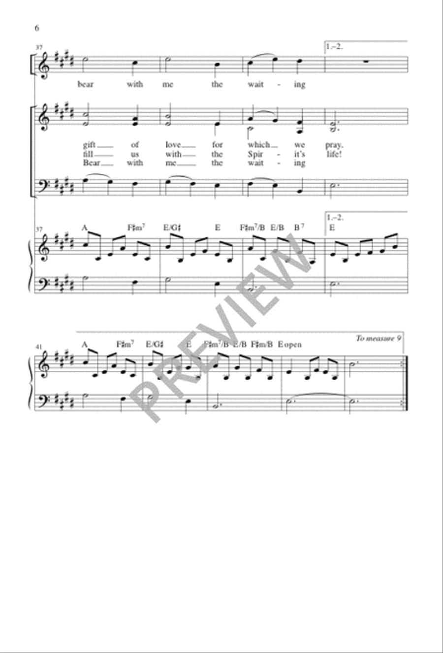 We Gather Round You SAB scores gallery preview page 7