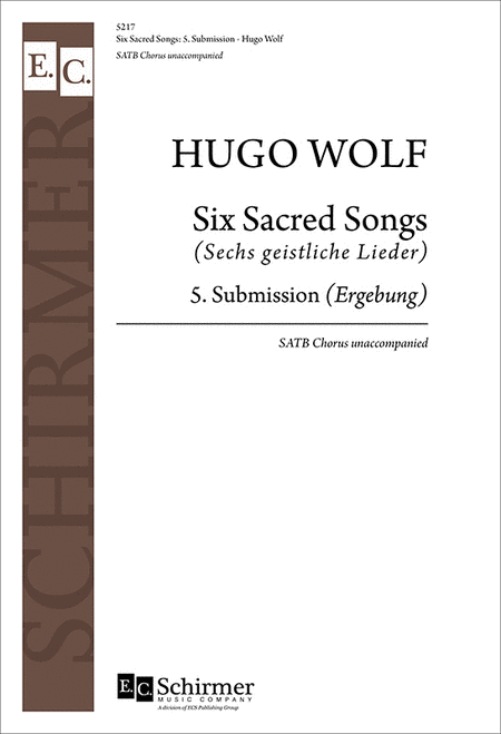 Ergebung (Submission) (No. 5 from Six Sacred Songs)