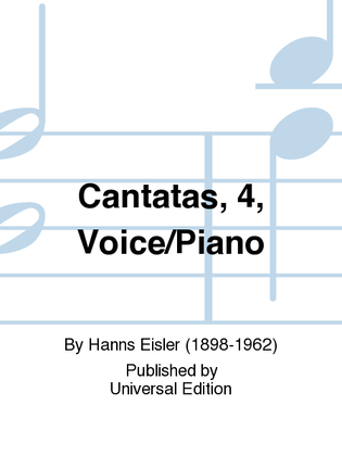Cantatas, 4, Voice/Piano