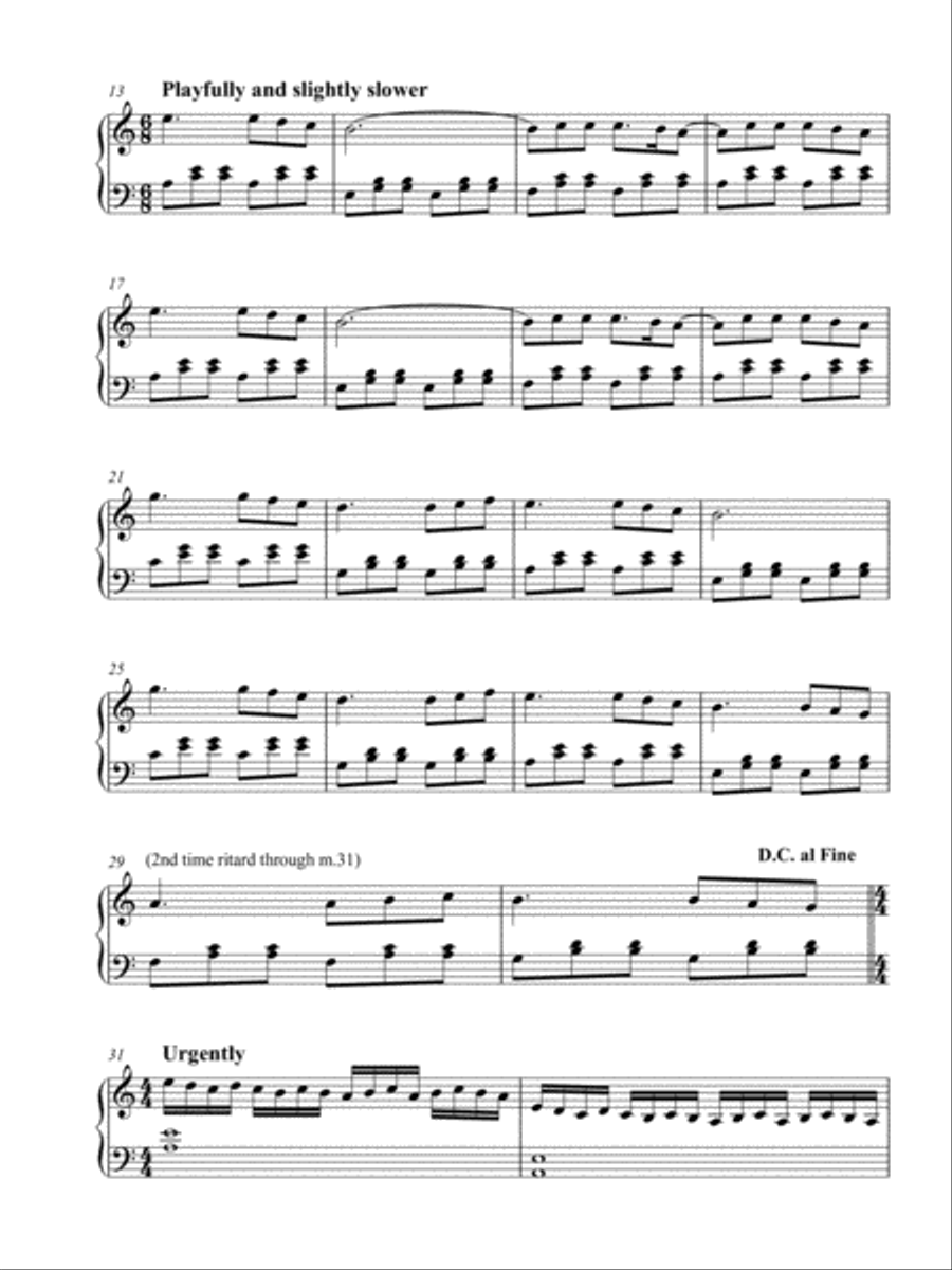 Running Piano Solo scores gallery preview page 2