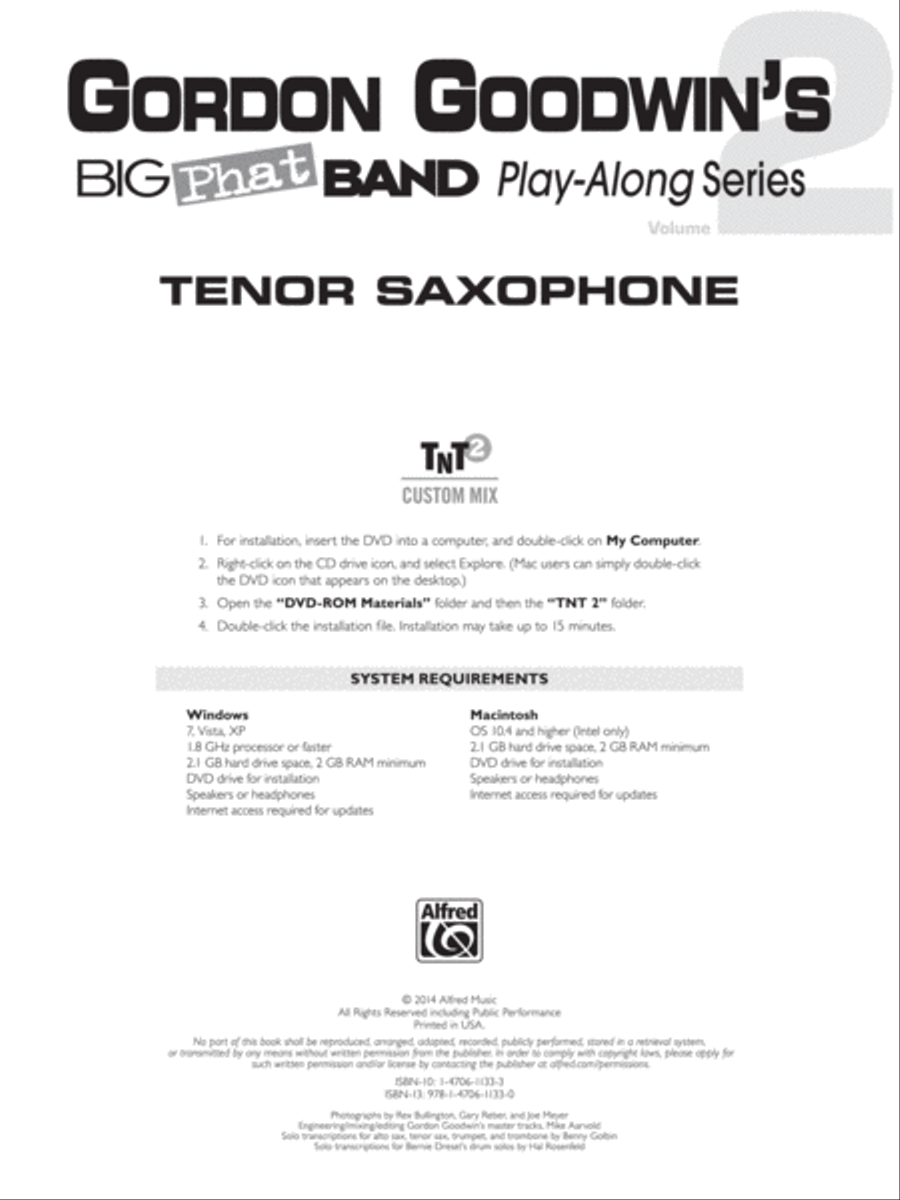 Gordon Goodwin's Big Phat Play Along, Volume 2 Tenor Saxophone scores gallery preview page 6