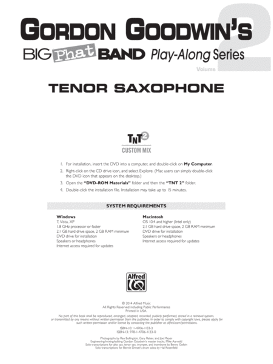 Gordon Goodwin's Big Phat Play Along, Volume 2 image number null