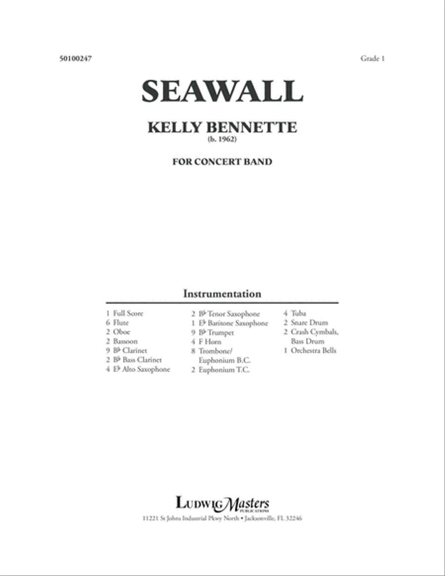 Seawall Concert Band scores gallery preview page 1