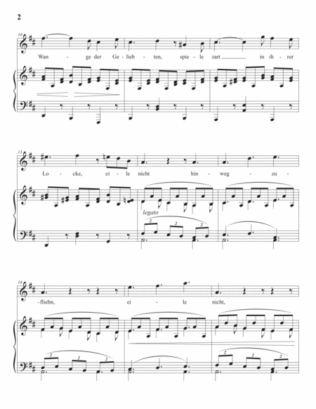 BRAHMS: Botschaft, Op. 47 no. 1 (transposed to D major)