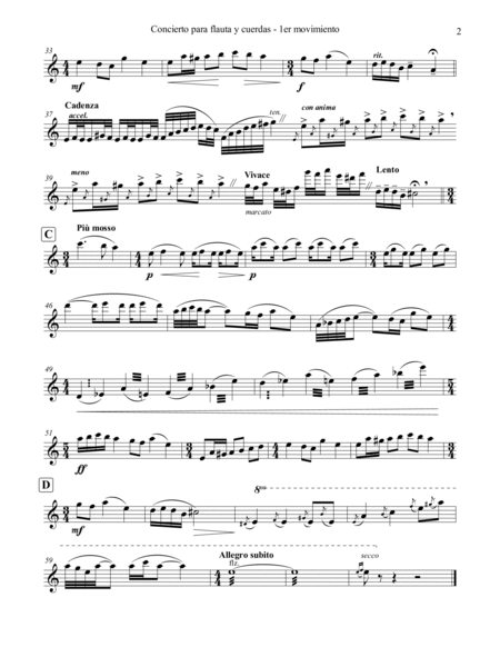 Concierto para flauta y cuerdas (Piano reduction)