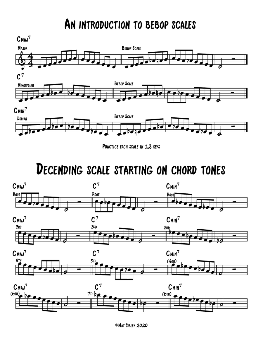 Exercises for Developing Jazz Improvisation Bb Version Small Ensemble scores gallery preview page 2