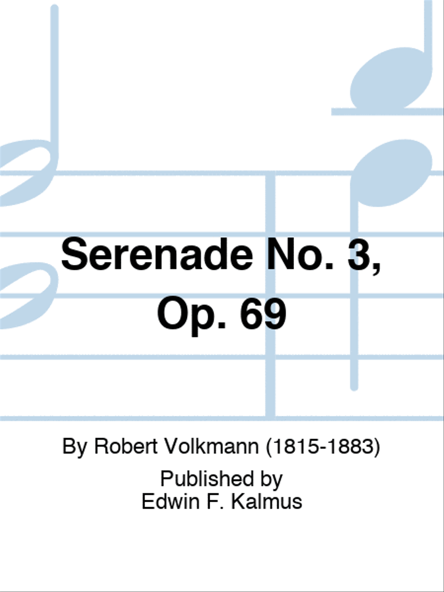 Serenade No. 3, Op. 69 Cello Solo scores gallery preview page 1