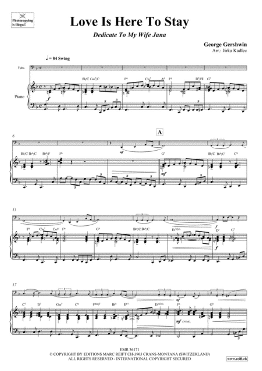 Love Is Here To Stay Tuba scores gallery preview page 4