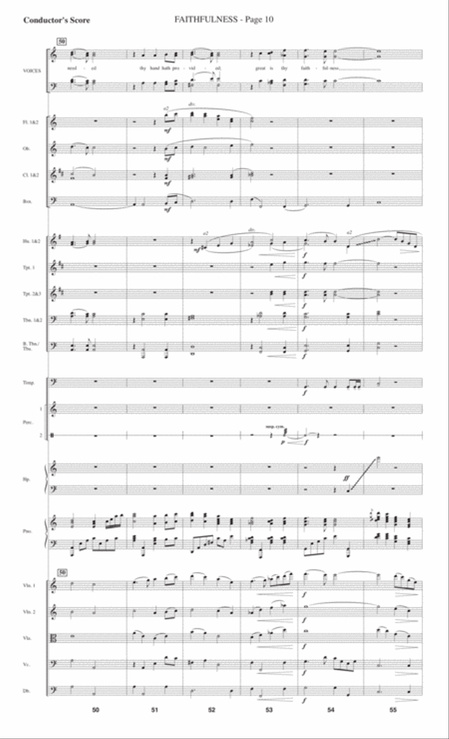 Faithfulness 4-Part scores gallery preview page 12