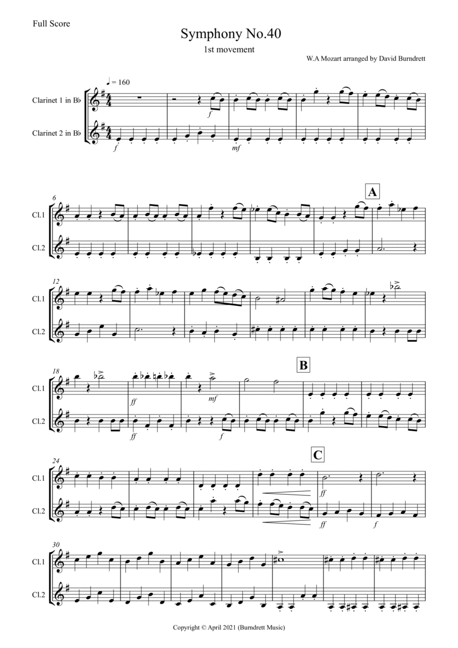 Mozart outlet clarinet duets
