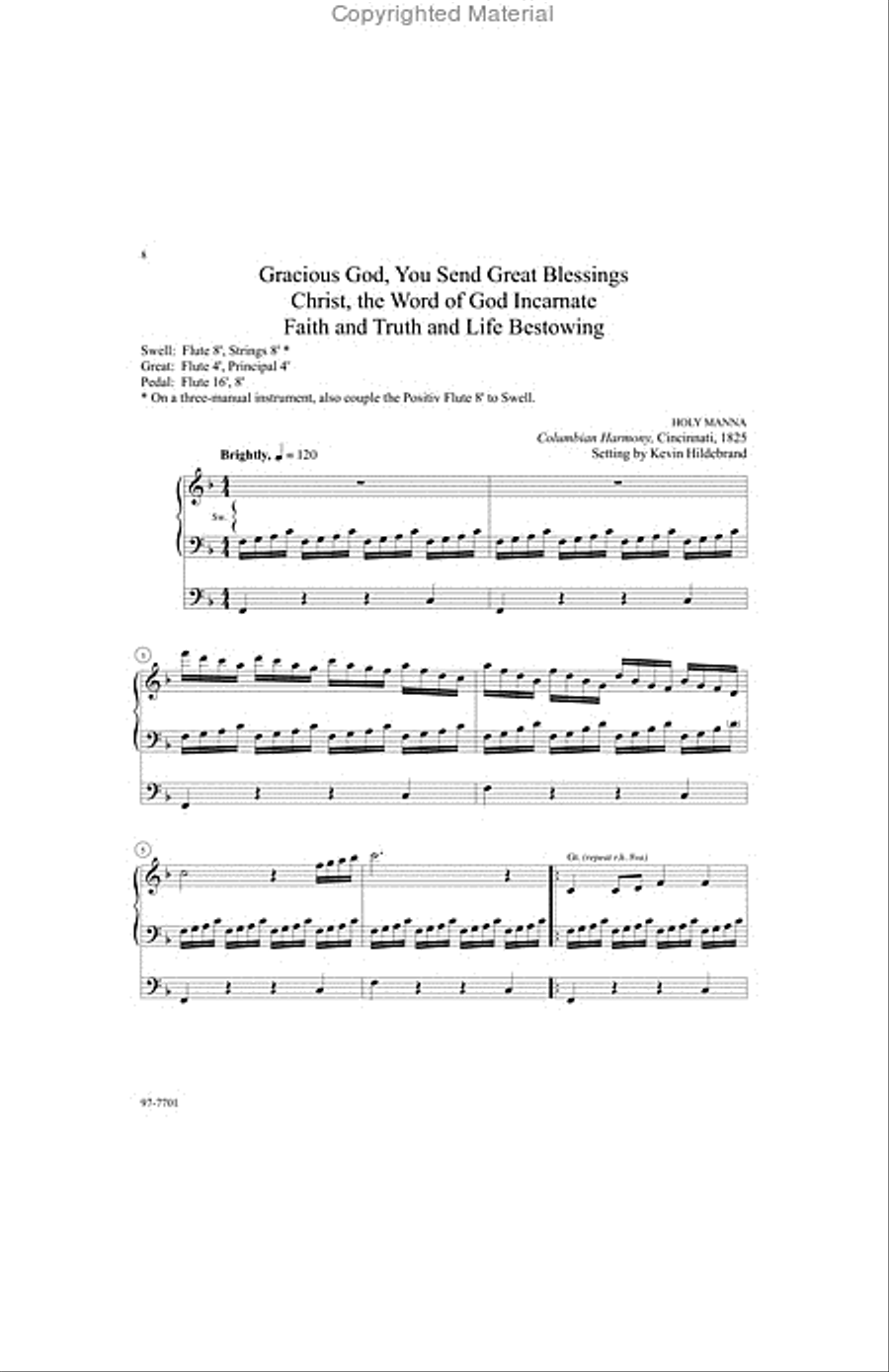 Six Hymn Improvisations, Set 10 Organ scores gallery preview page 4