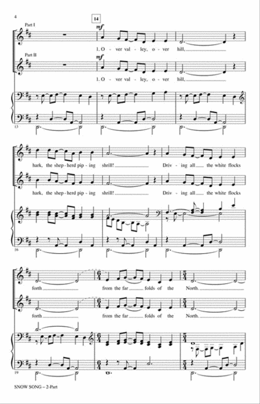 Snow Song 2-Part scores gallery preview page 3