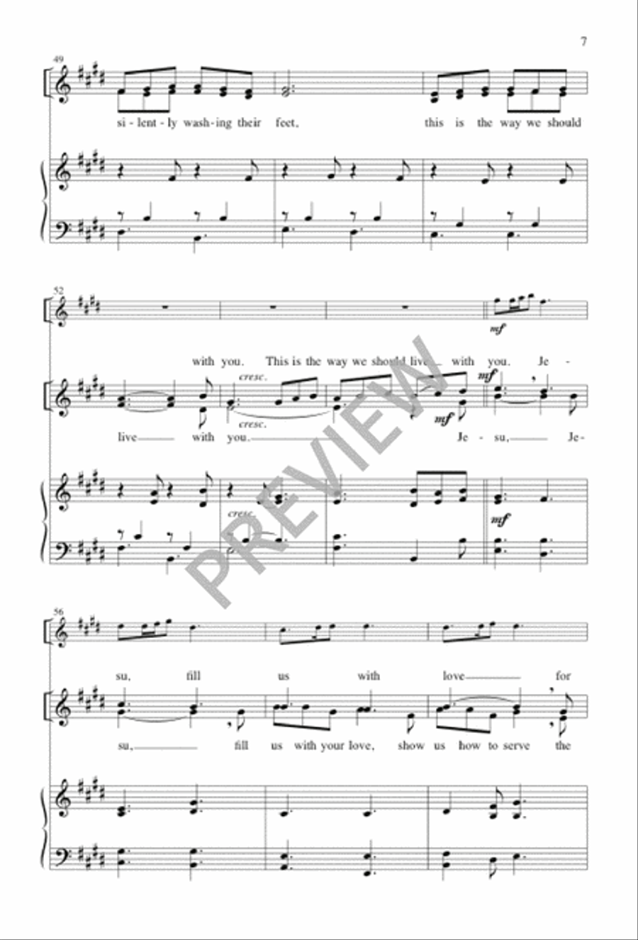 Jesu, Jesu, Fill Us with Your Love 2-Part scores gallery preview page 8
