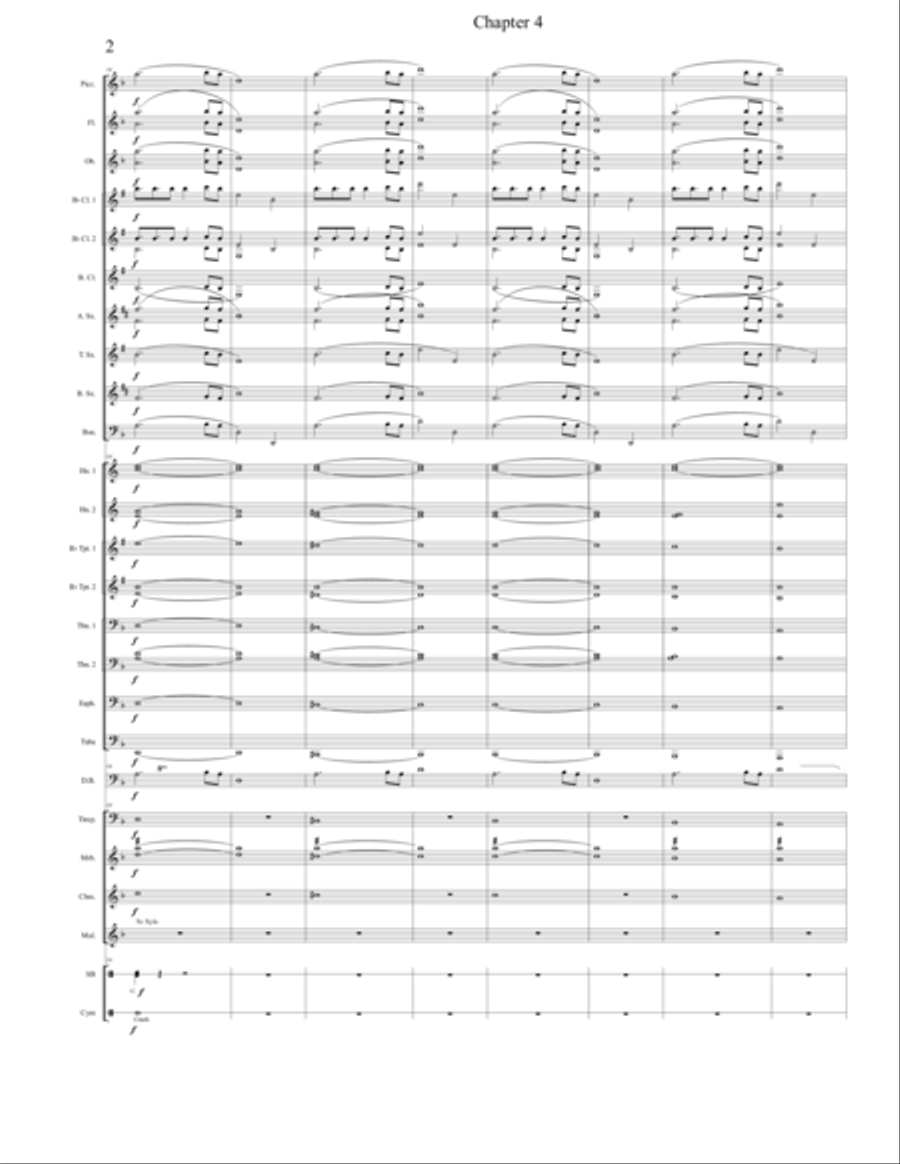 Chapter 4 - Score Only Concert Band scores gallery preview page 2