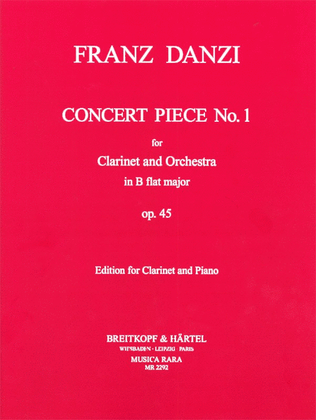 Book cover for Concert piece No. 1 in Bb major Op. 45