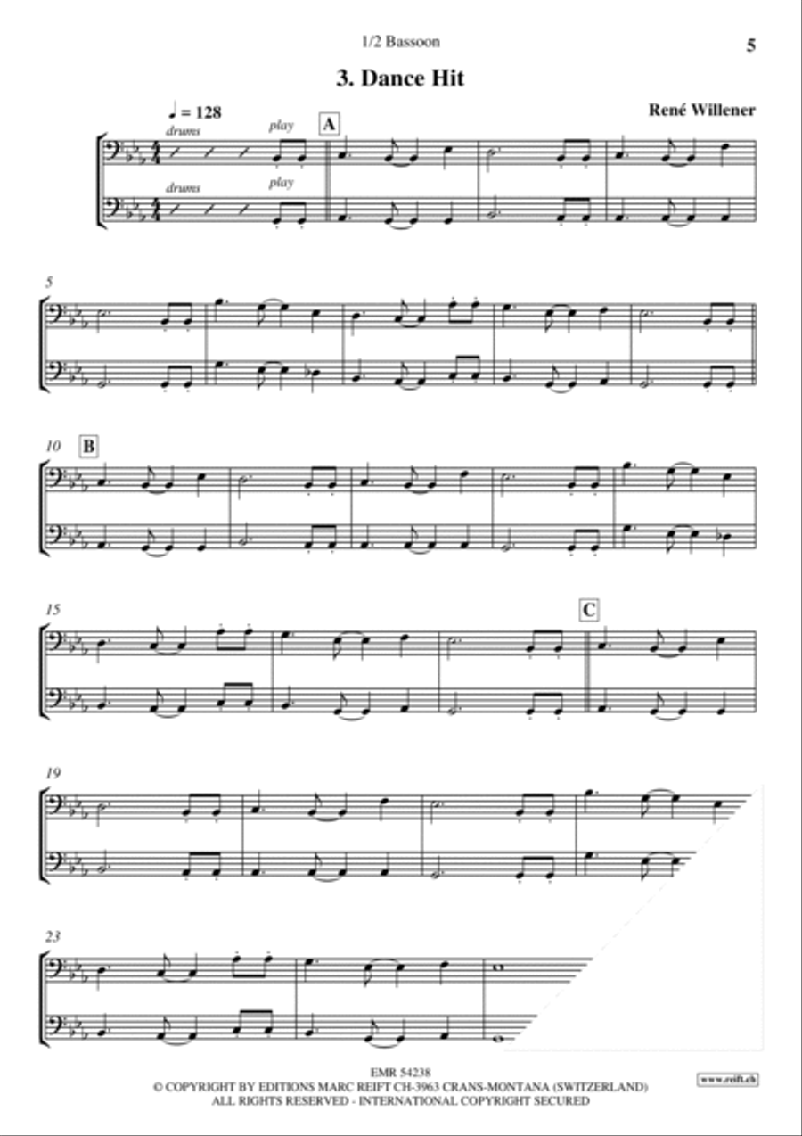 Happy Birthday Bassoon scores gallery preview page 5