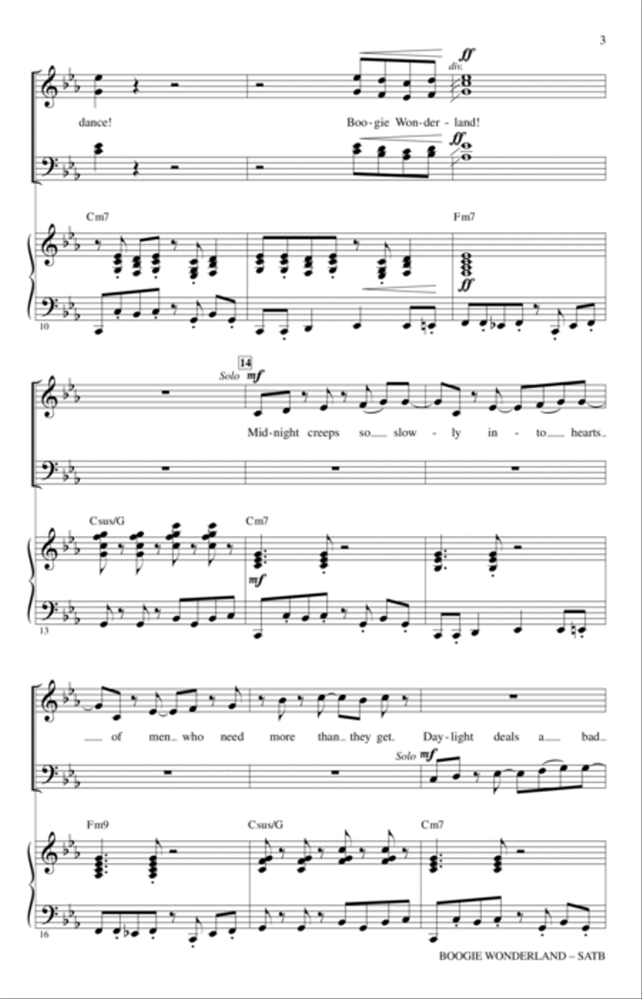 Boogie Wonderland Boogie Wonderland 4-Part scores gallery preview page 2