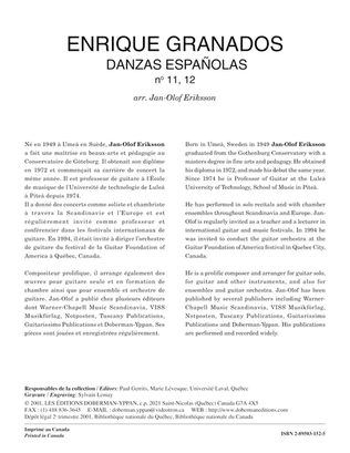 Book cover for Danzas espanolas, nos 11 & 12
