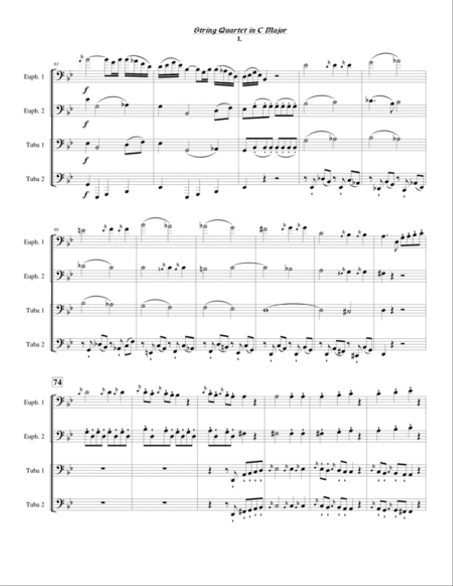 String Quartet in C Major, Op. 33, No. 3 Chamber Music scores gallery preview page 5