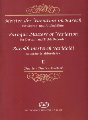 Meister der Variation im Barock für Sopran- und Al