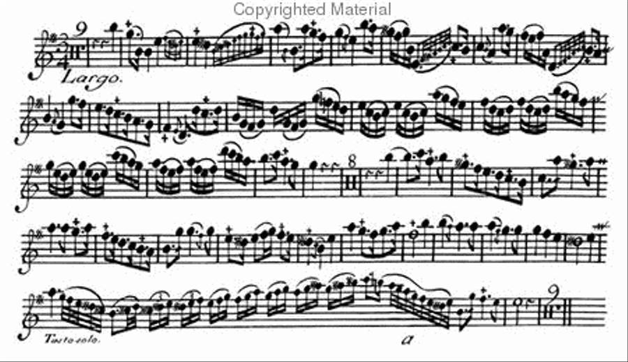 Six concertos a sept parties (flute, 3 violins, viola, bassoon, continuo bass). c. 1737