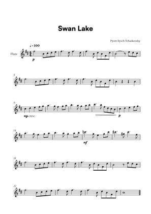 Book cover for Tchaikovsky - Swan Lake Theme (for Flute Solo)