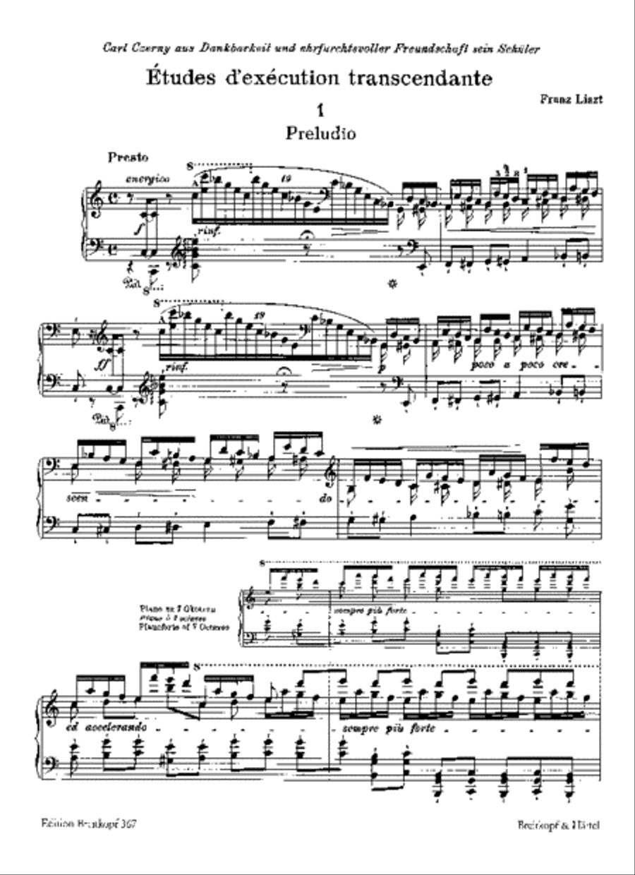 12 études d'exécution transcendante Piano Solo scores gallery preview page 2