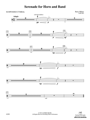 Serenade for Horn and Band: Cymbals