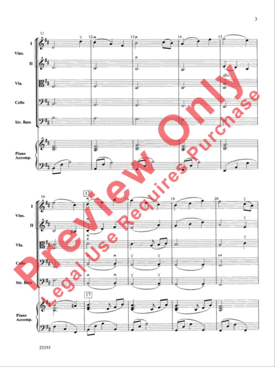 Dreamer's Farewell Dreamer's Farewell String Orchestra scores gallery preview page 4