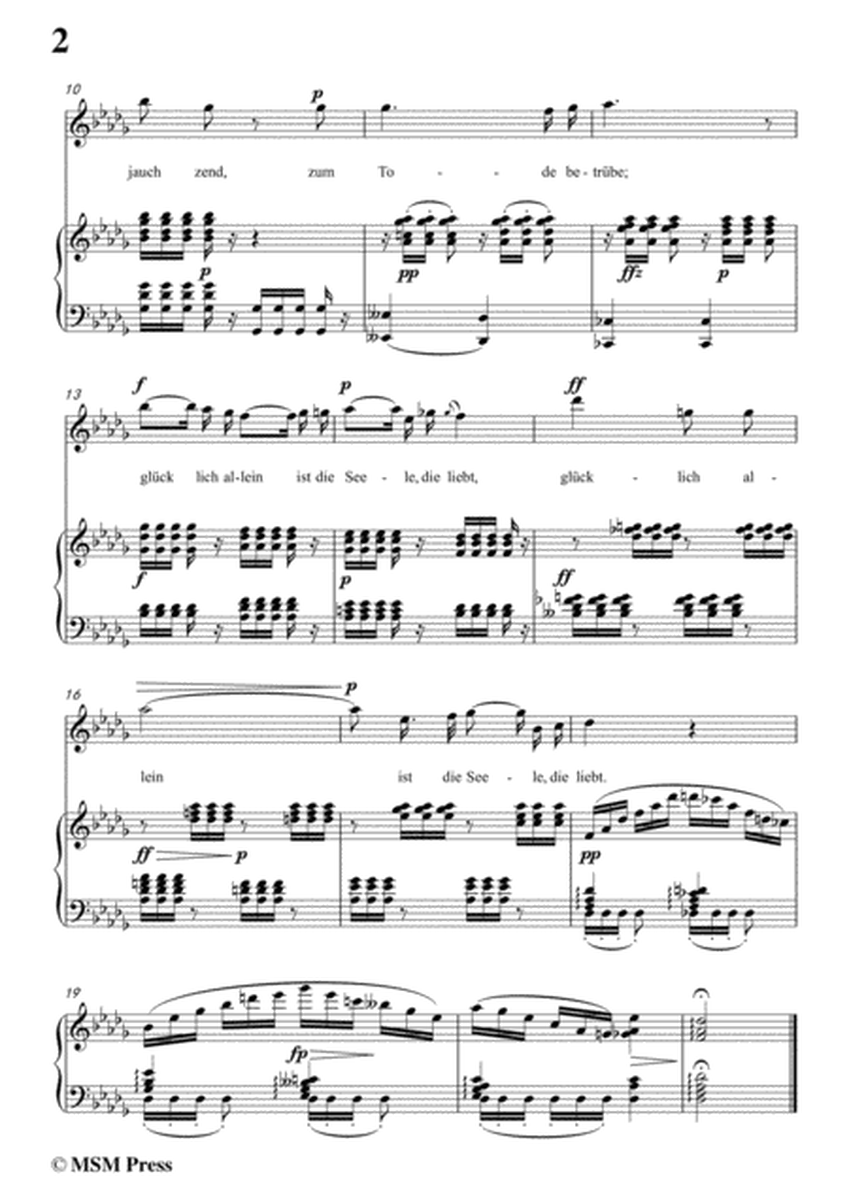 Schubert-Klärchens Lied,Love,D.210,in D flat Major,for Voice&Piano image number null