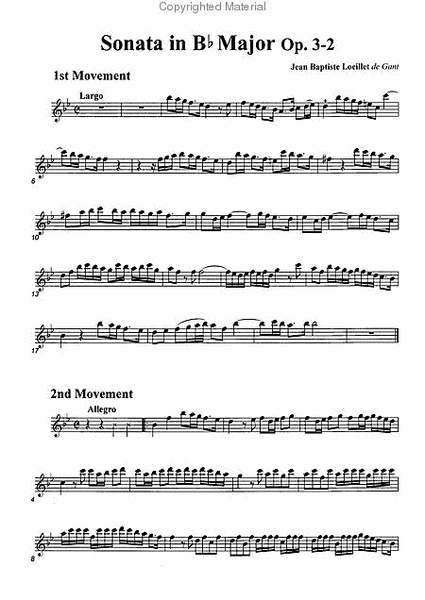 Sonata in B-flat Major, Op. 3-2 image number null